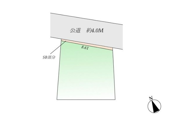 杉並区高円寺南4丁目　売地　区画図